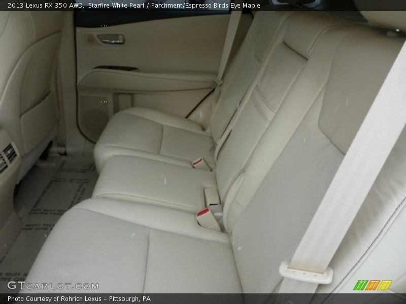 Starfire White Pearl / Parchment/Espresso Birds Eye Maple 2013 Lexus RX 350 AWD