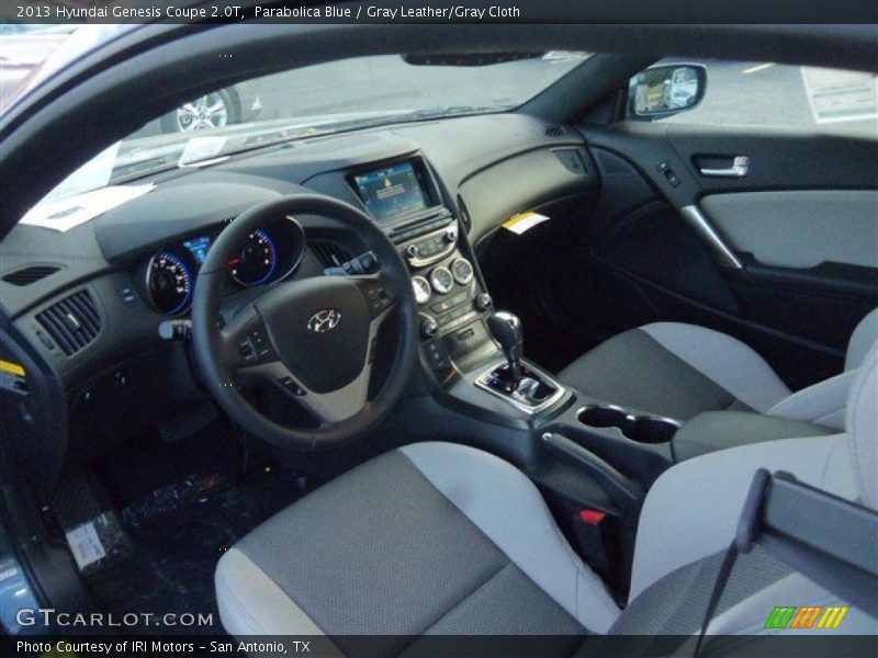 Parabolica Blue / Gray Leather/Gray Cloth 2013 Hyundai Genesis Coupe 2.0T