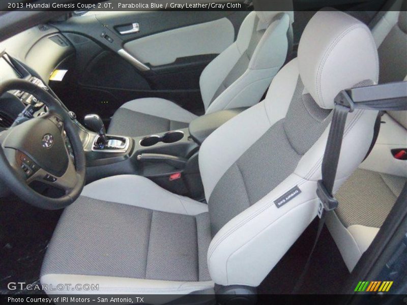 Parabolica Blue / Gray Leather/Gray Cloth 2013 Hyundai Genesis Coupe 2.0T