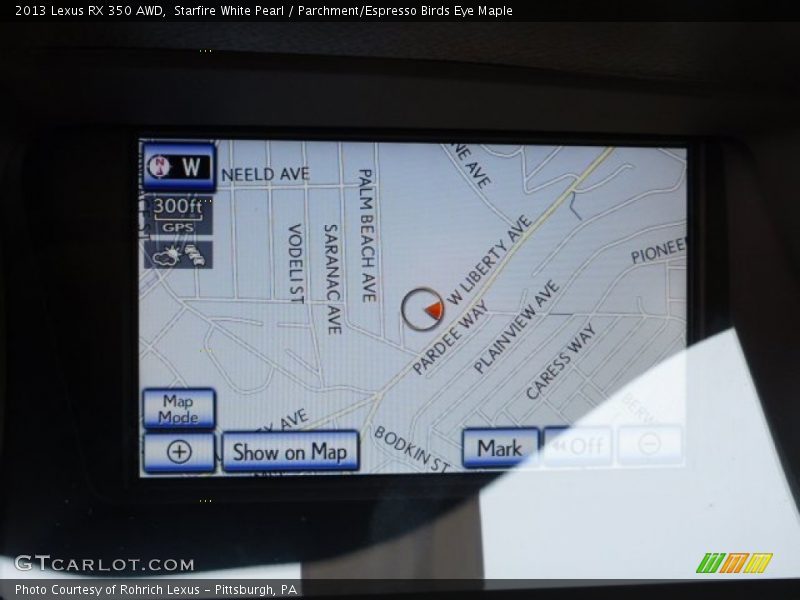 Starfire White Pearl / Parchment/Espresso Birds Eye Maple 2013 Lexus RX 350 AWD