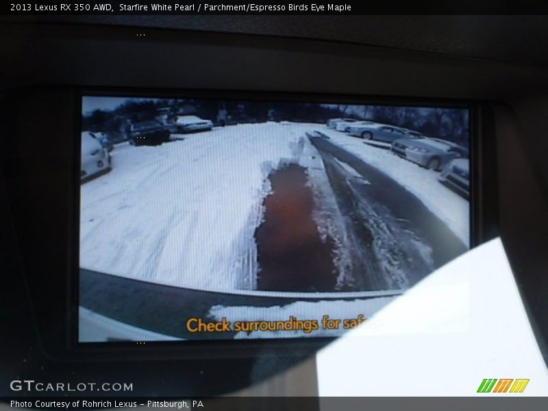 Starfire White Pearl / Parchment/Espresso Birds Eye Maple 2013 Lexus RX 350 AWD