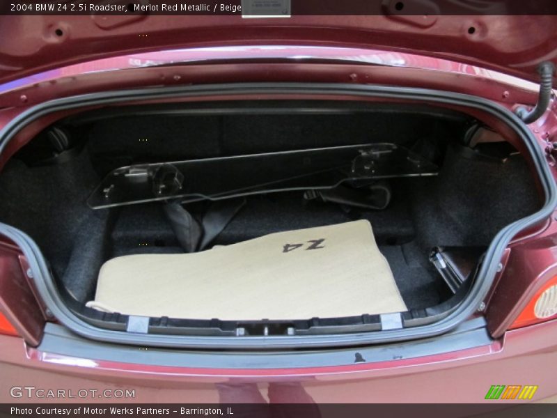  2004 Z4 2.5i Roadster Trunk