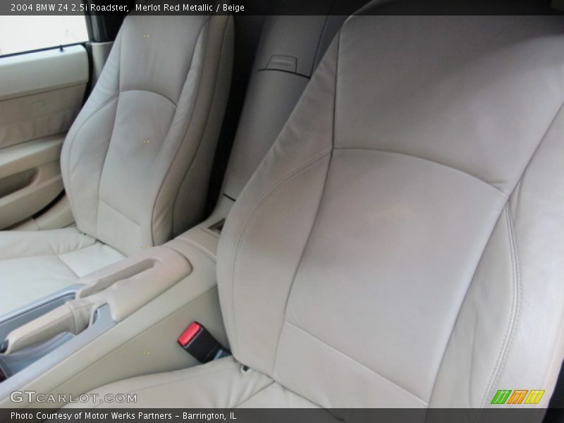 Merlot Red Metallic / Beige 2004 BMW Z4 2.5i Roadster