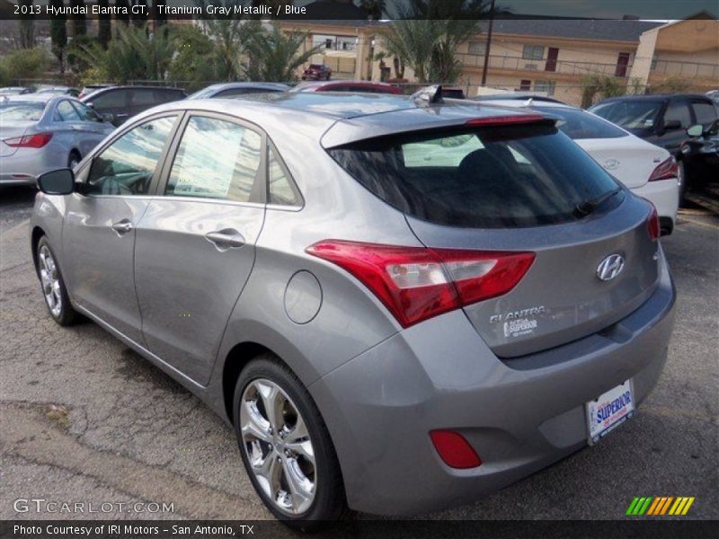 Titanium Gray Metallic / Blue 2013 Hyundai Elantra GT