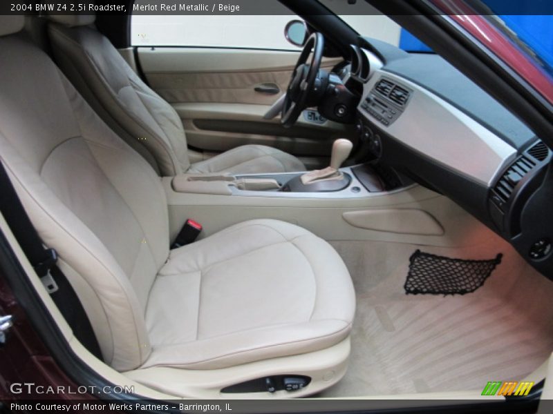Merlot Red Metallic / Beige 2004 BMW Z4 2.5i Roadster