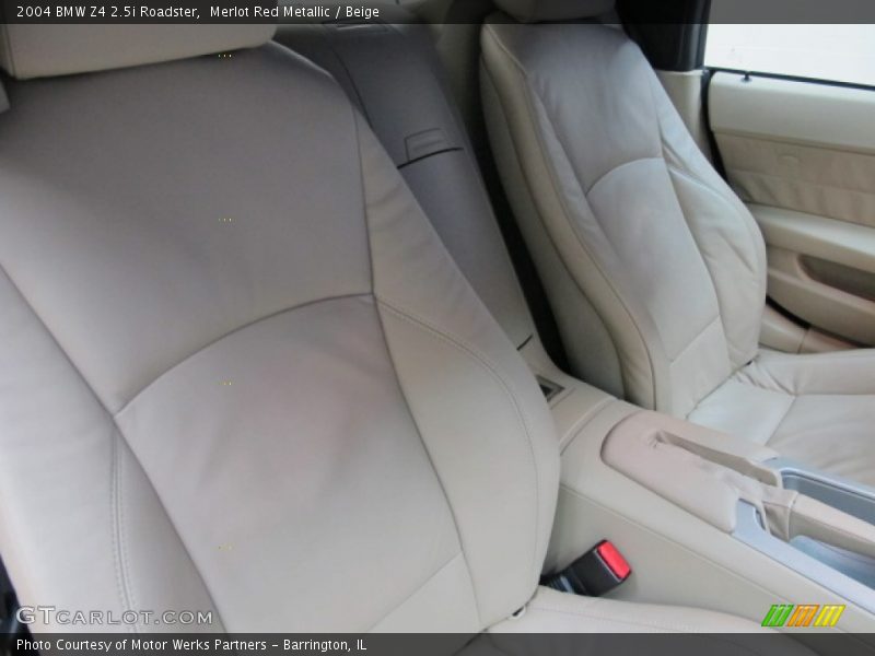 Merlot Red Metallic / Beige 2004 BMW Z4 2.5i Roadster