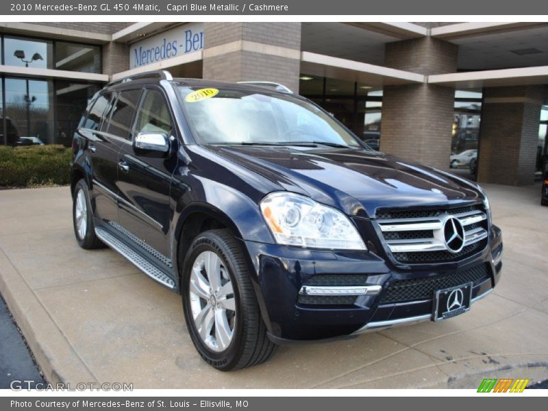 Capri Blue Metallic / Cashmere 2010 Mercedes-Benz GL 450 4Matic