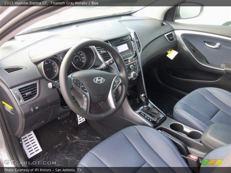 Blue Interior - 2013 Elantra GT 