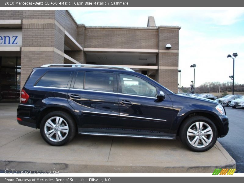 Capri Blue Metallic / Cashmere 2010 Mercedes-Benz GL 450 4Matic