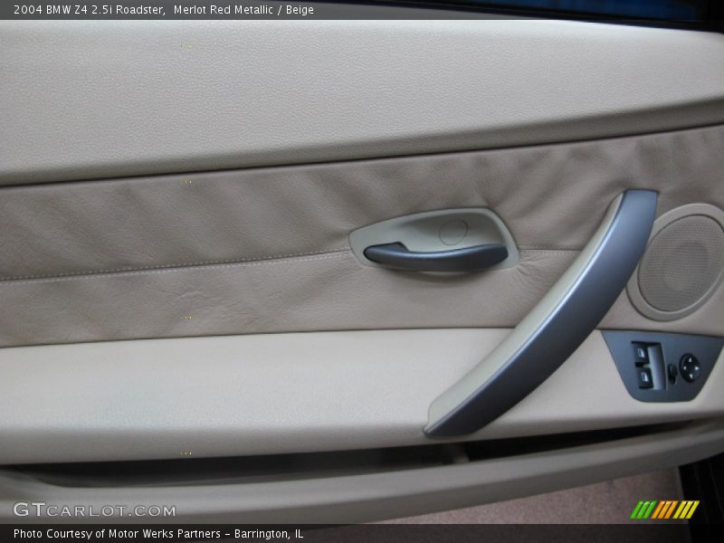 Merlot Red Metallic / Beige 2004 BMW Z4 2.5i Roadster