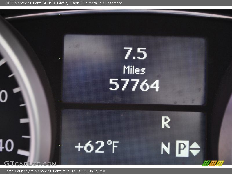 Capri Blue Metallic / Cashmere 2010 Mercedes-Benz GL 450 4Matic