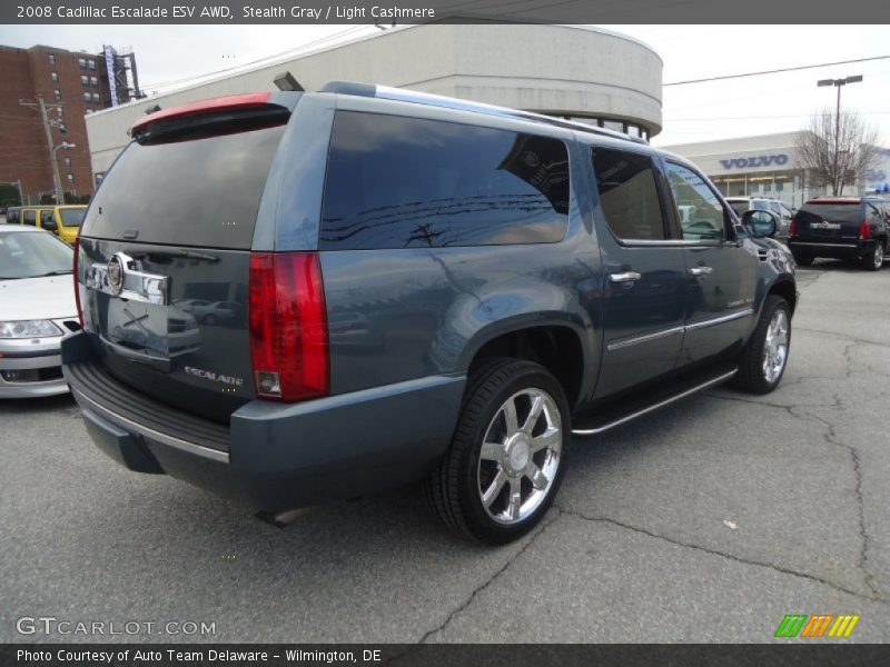 Stealth Gray / Light Cashmere 2008 Cadillac Escalade ESV AWD