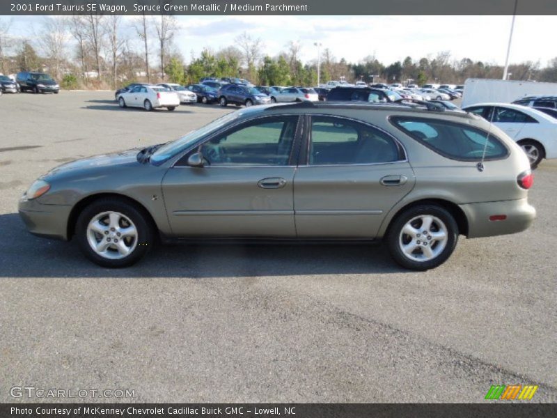 Spruce Green Metallic / Medium Parchment 2001 Ford Taurus SE Wagon