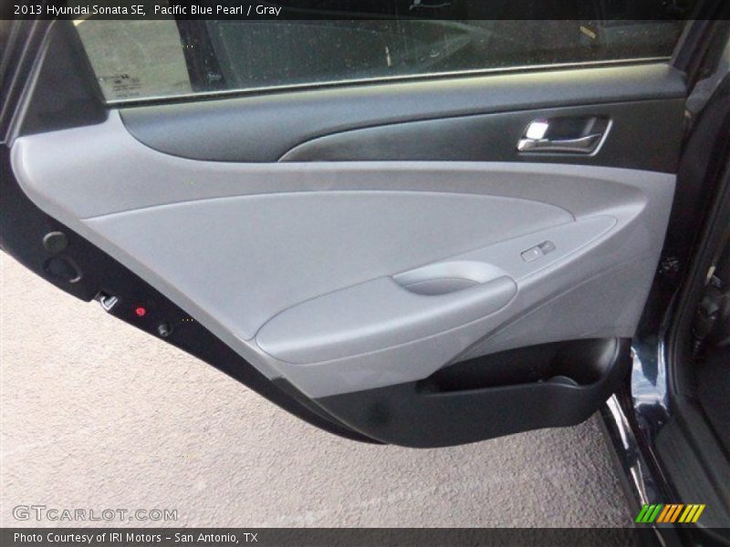 Pacific Blue Pearl / Gray 2013 Hyundai Sonata SE