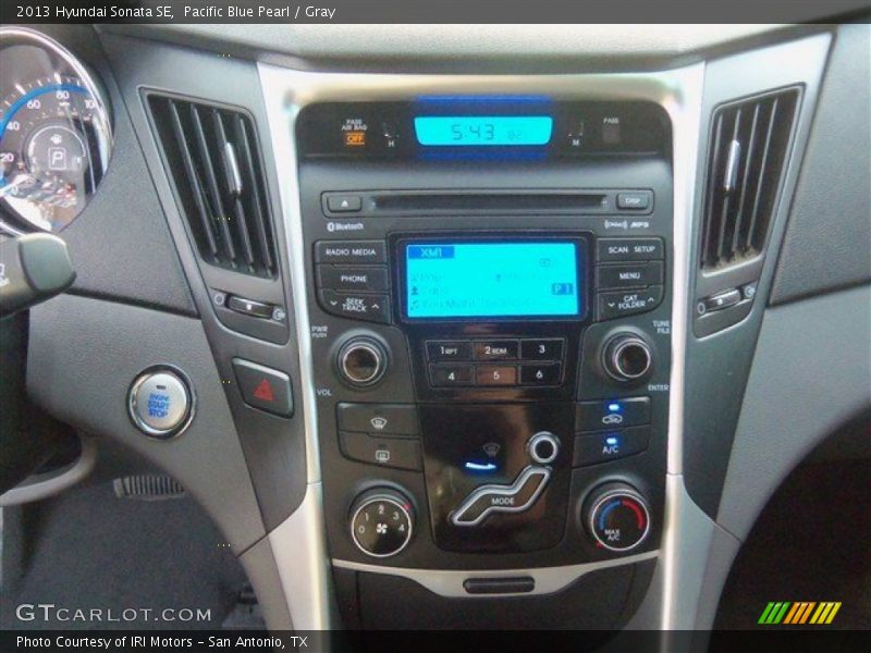 Pacific Blue Pearl / Gray 2013 Hyundai Sonata SE