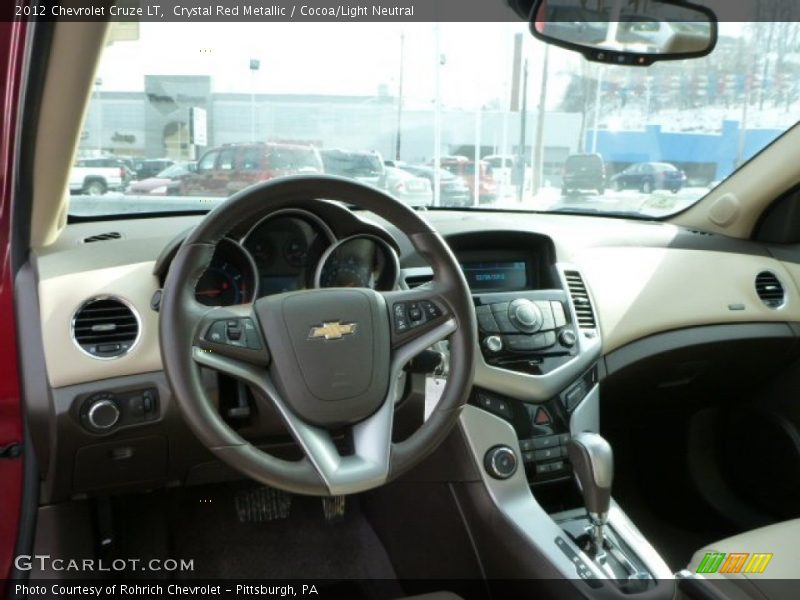 Crystal Red Metallic / Cocoa/Light Neutral 2012 Chevrolet Cruze LT