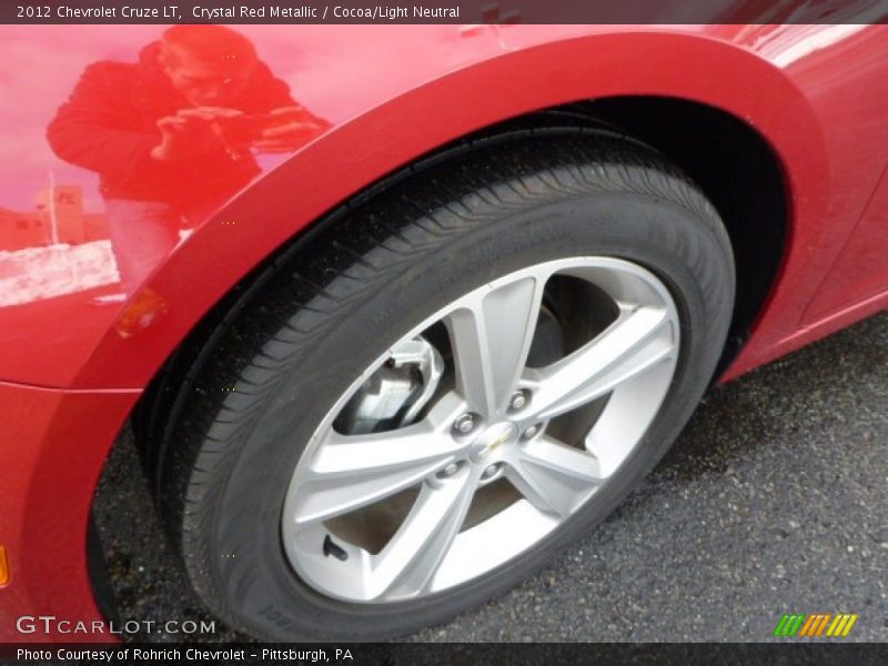 Crystal Red Metallic / Cocoa/Light Neutral 2012 Chevrolet Cruze LT