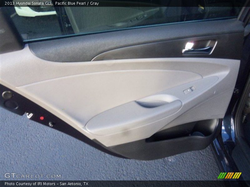 Pacific Blue Pearl / Gray 2013 Hyundai Sonata GLS
