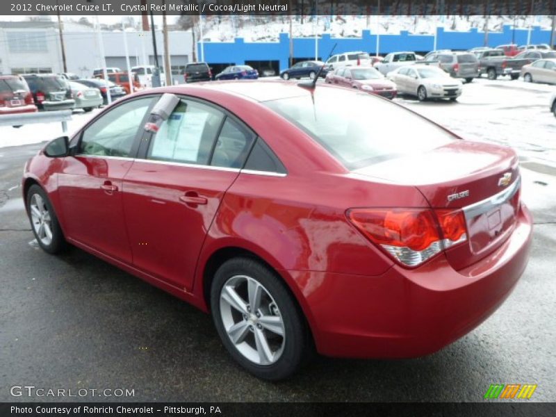 Crystal Red Metallic / Cocoa/Light Neutral 2012 Chevrolet Cruze LT