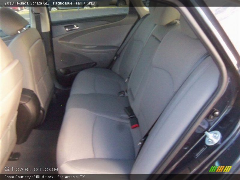 Pacific Blue Pearl / Gray 2013 Hyundai Sonata GLS