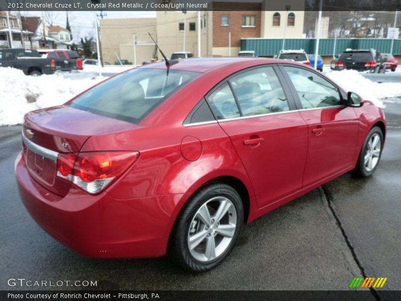 Crystal Red Metallic / Cocoa/Light Neutral 2012 Chevrolet Cruze LT