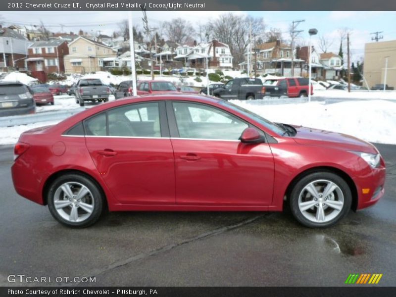 Crystal Red Metallic / Cocoa/Light Neutral 2012 Chevrolet Cruze LT