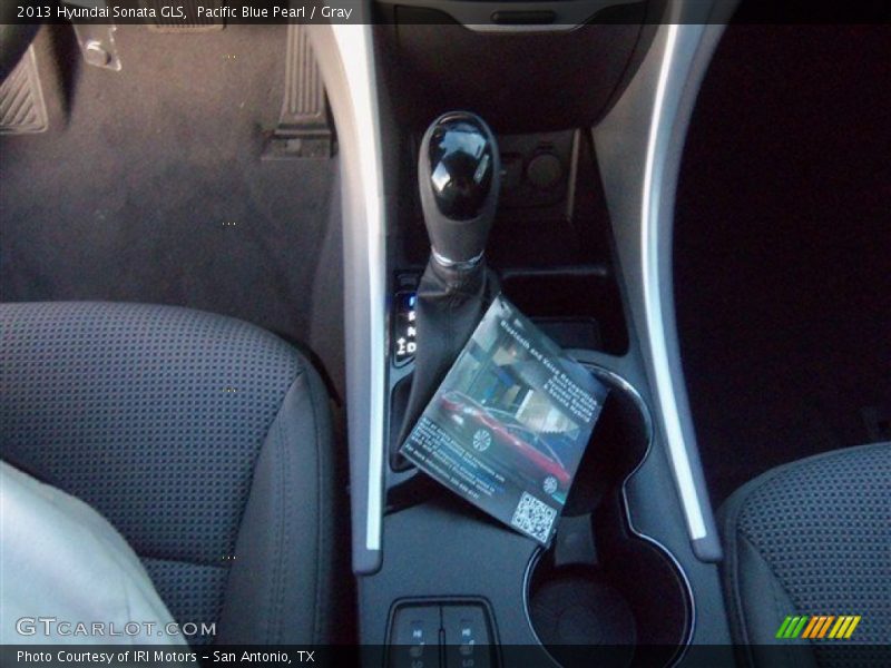 Pacific Blue Pearl / Gray 2013 Hyundai Sonata GLS