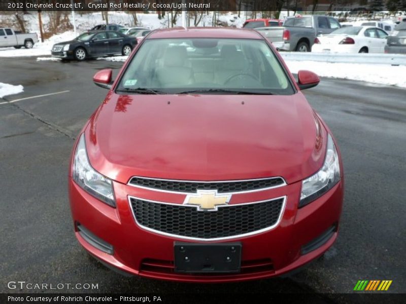 Crystal Red Metallic / Cocoa/Light Neutral 2012 Chevrolet Cruze LT