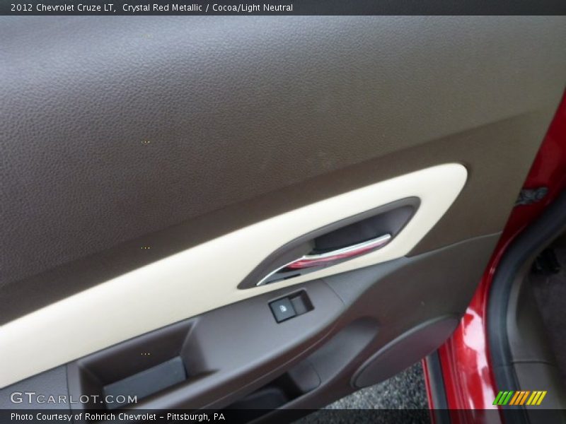 Crystal Red Metallic / Cocoa/Light Neutral 2012 Chevrolet Cruze LT