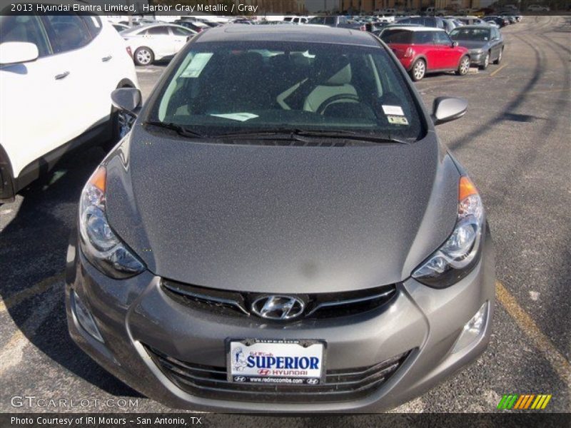 Harbor Gray Metallic / Gray 2013 Hyundai Elantra Limited