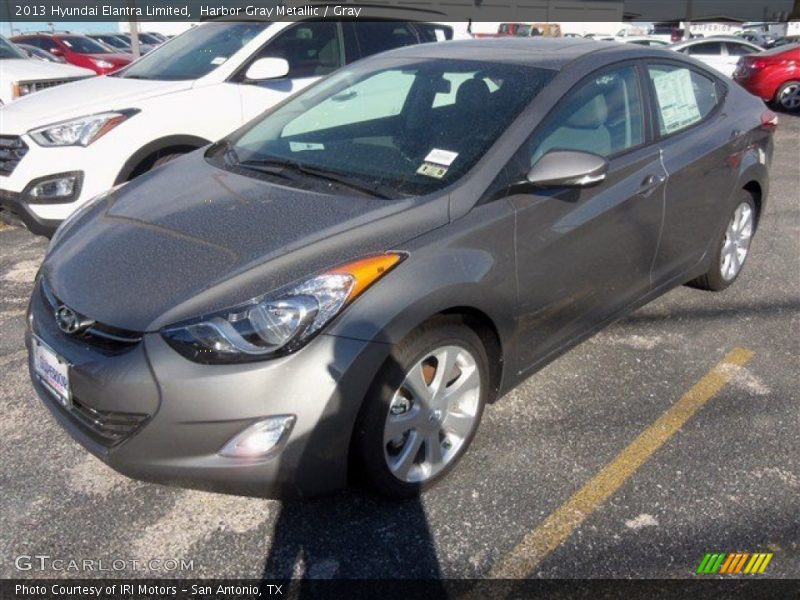 Harbor Gray Metallic / Gray 2013 Hyundai Elantra Limited