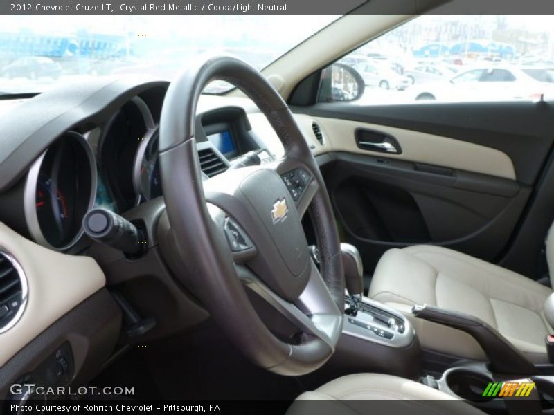 Crystal Red Metallic / Cocoa/Light Neutral 2012 Chevrolet Cruze LT