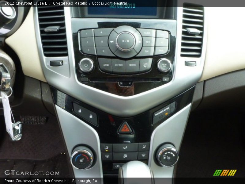 Crystal Red Metallic / Cocoa/Light Neutral 2012 Chevrolet Cruze LT