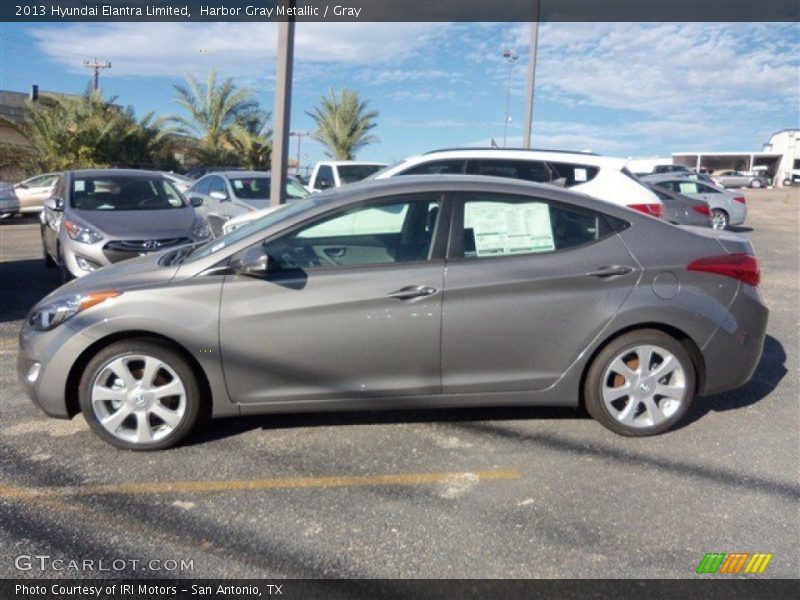 Harbor Gray Metallic / Gray 2013 Hyundai Elantra Limited