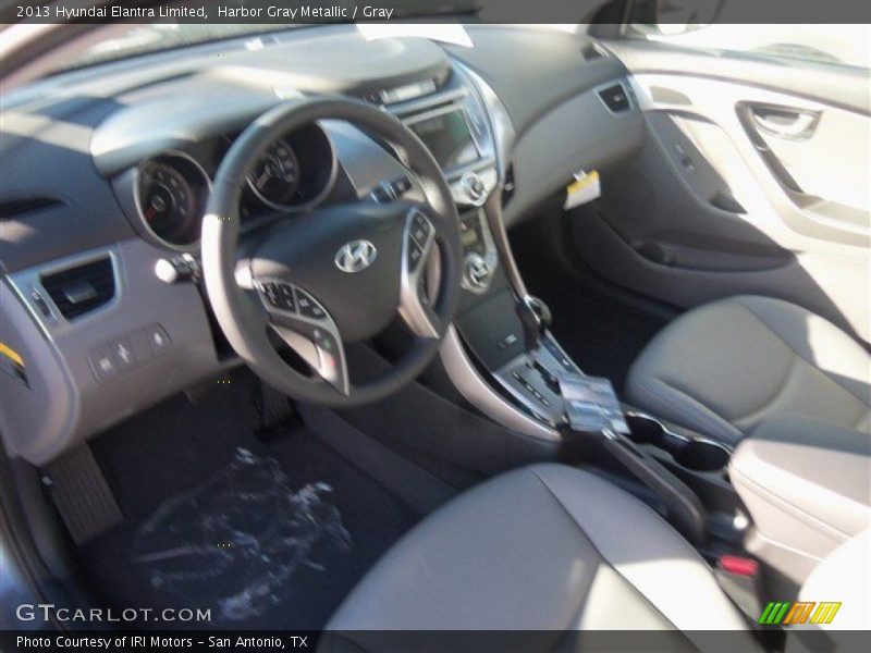 Harbor Gray Metallic / Gray 2013 Hyundai Elantra Limited