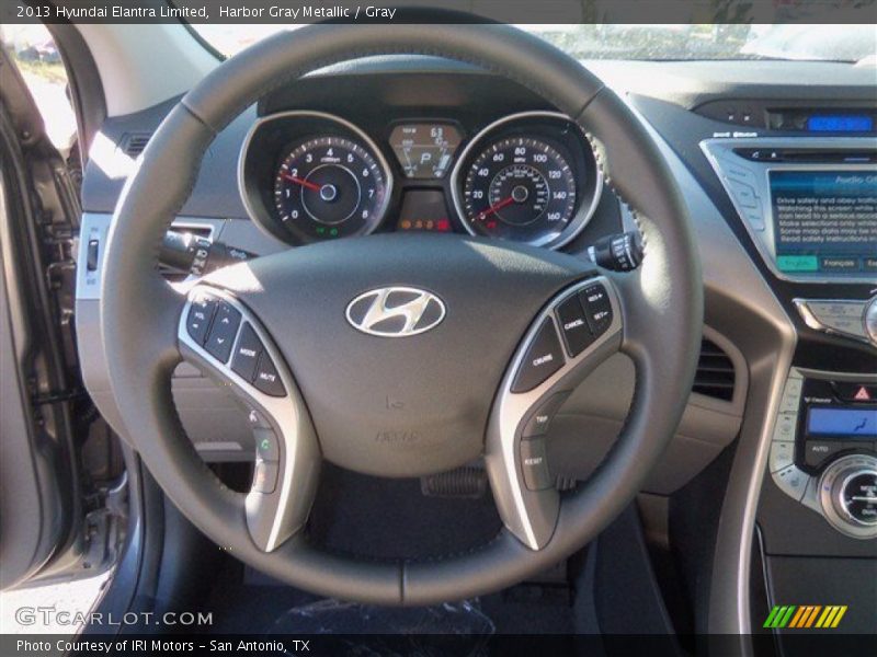 Harbor Gray Metallic / Gray 2013 Hyundai Elantra Limited