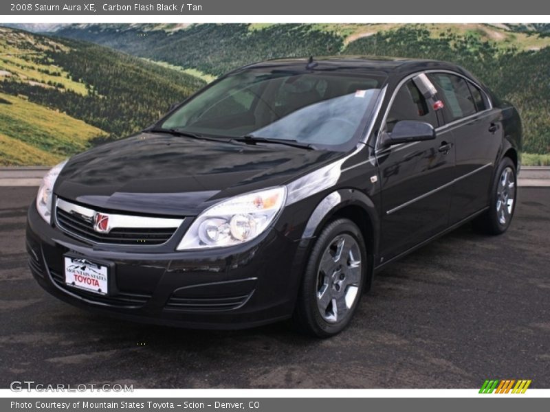 Carbon Flash Black / Tan 2008 Saturn Aura XE