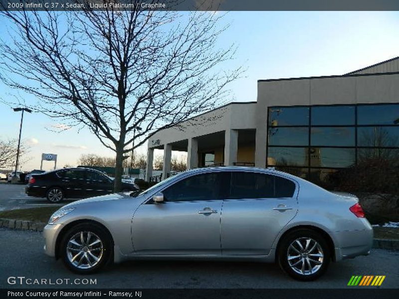 Liquid Platinum / Graphite 2009 Infiniti G 37 x Sedan