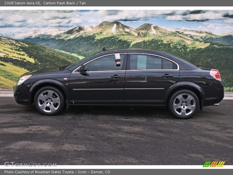 Carbon Flash Black / Tan 2008 Saturn Aura XE
