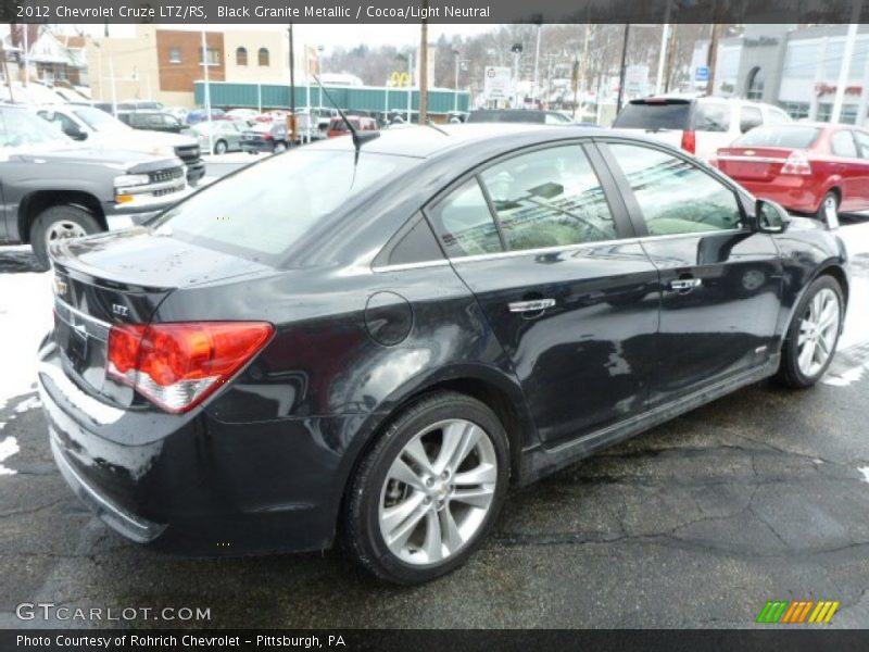 Black Granite Metallic / Cocoa/Light Neutral 2012 Chevrolet Cruze LTZ/RS