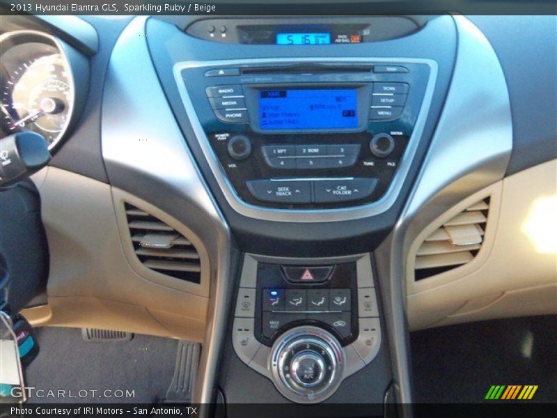 Sparkling Ruby / Beige 2013 Hyundai Elantra GLS