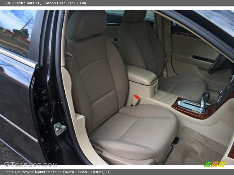 Carbon Flash Black / Tan 2008 Saturn Aura XE