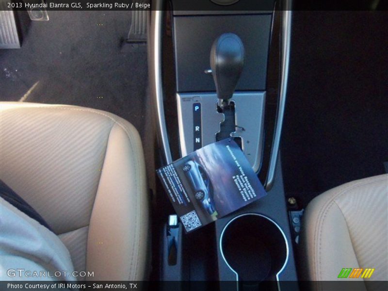 Sparkling Ruby / Beige 2013 Hyundai Elantra GLS
