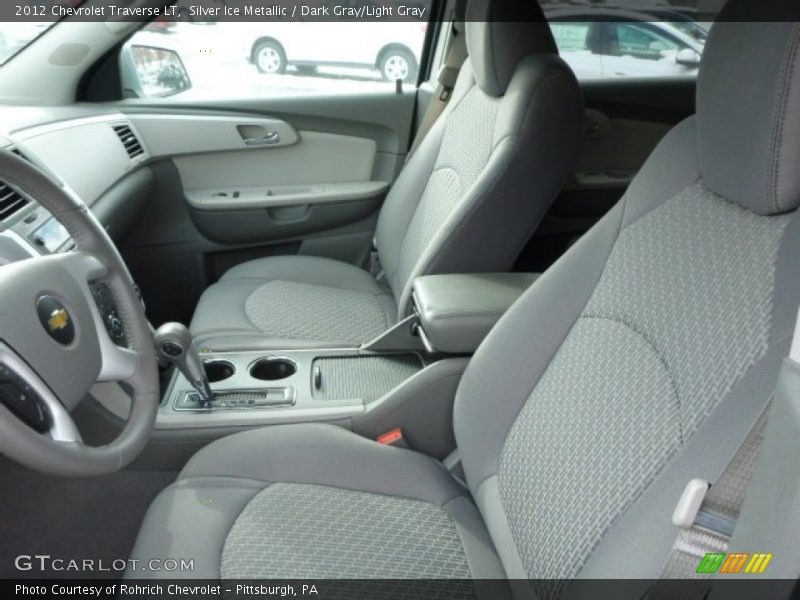 Silver Ice Metallic / Dark Gray/Light Gray 2012 Chevrolet Traverse LT