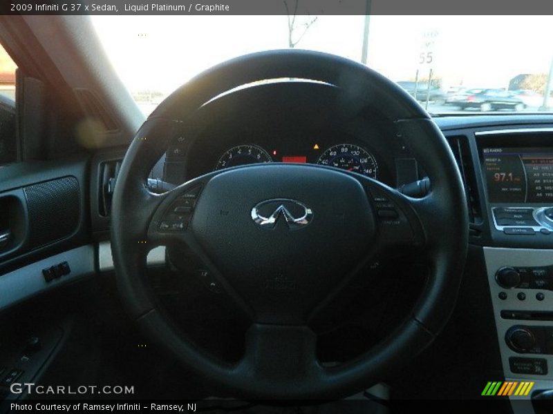 Liquid Platinum / Graphite 2009 Infiniti G 37 x Sedan