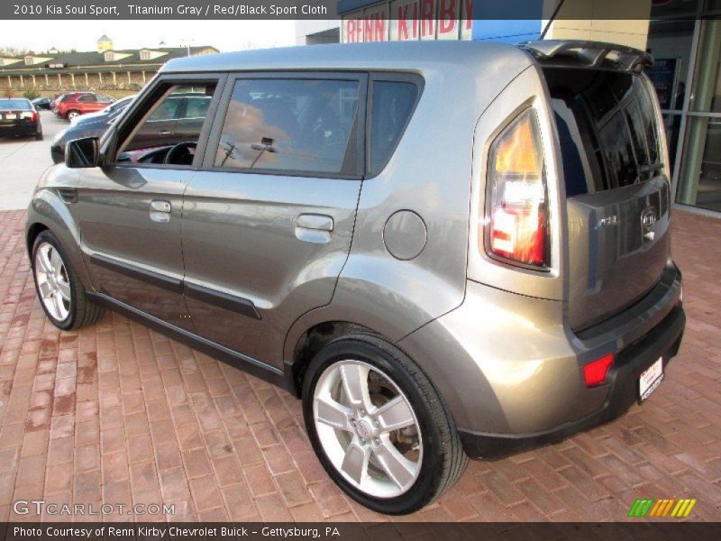 Titanium Gray / Red/Black Sport Cloth 2010 Kia Soul Sport