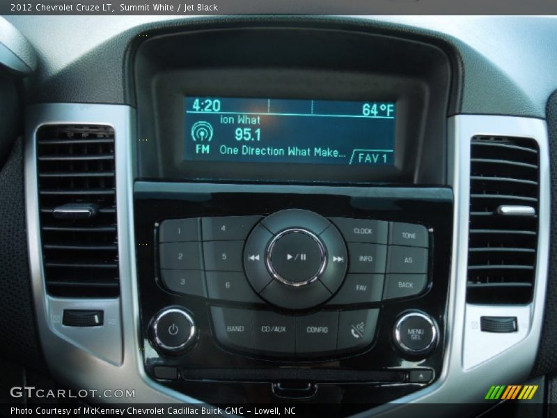 Summit White / Jet Black 2012 Chevrolet Cruze LT