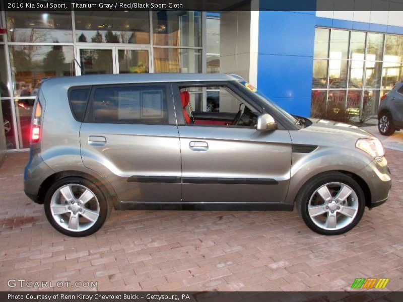 Titanium Gray / Red/Black Sport Cloth 2010 Kia Soul Sport