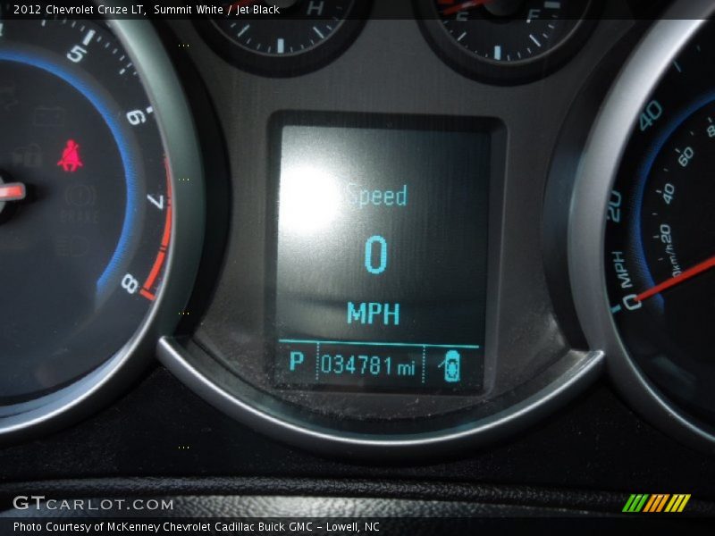 Summit White / Jet Black 2012 Chevrolet Cruze LT