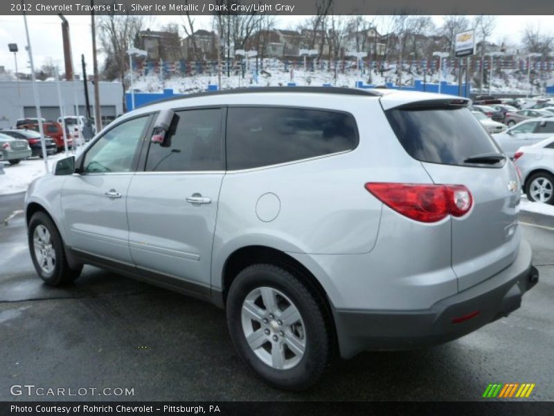 Silver Ice Metallic / Dark Gray/Light Gray 2012 Chevrolet Traverse LT